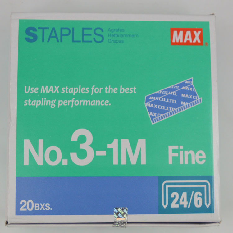 美克司訂書針MAX NO3-1M統一訂書釘 24/6 一手做批發批發・進口・工廠・代買・代購