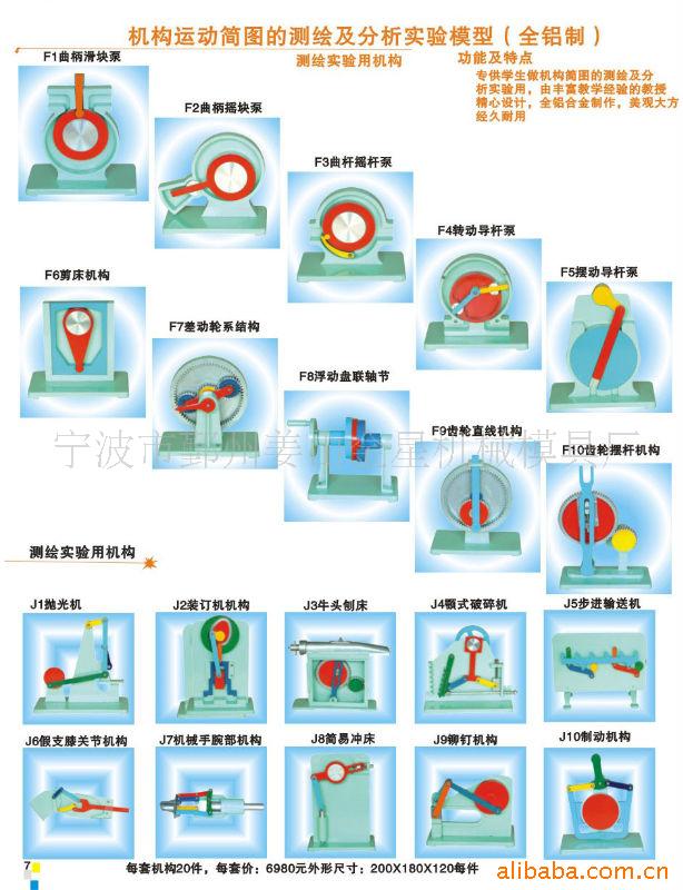 供應機械運動簡圖的測繪及分析實驗模型工廠,批發,進口,代購