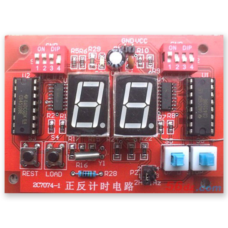 2012年電子組裝與調試競賽套件--正反計時設定電路（山東省）工廠,批發,進口,代購