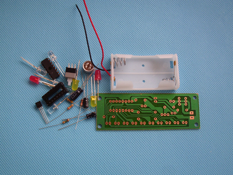 廠傢批發學生電子DIY製作套件 焊接實訓教學 LED聲控彩燈實驗散件批發・進口・工廠・代買・代購