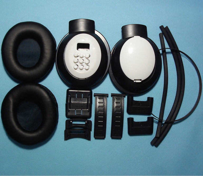 電子DIY製作套件 帶液晶顯示屏 FM調頻頭戴聽力耳機實訓焊接散件工廠,批發,進口,代購