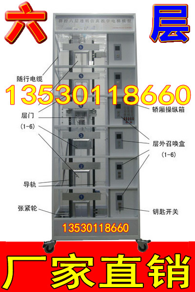 雙控六層 透明電梯模型 電梯技能實訓 消防學校教學電梯模型工廠,批發,進口,代購
