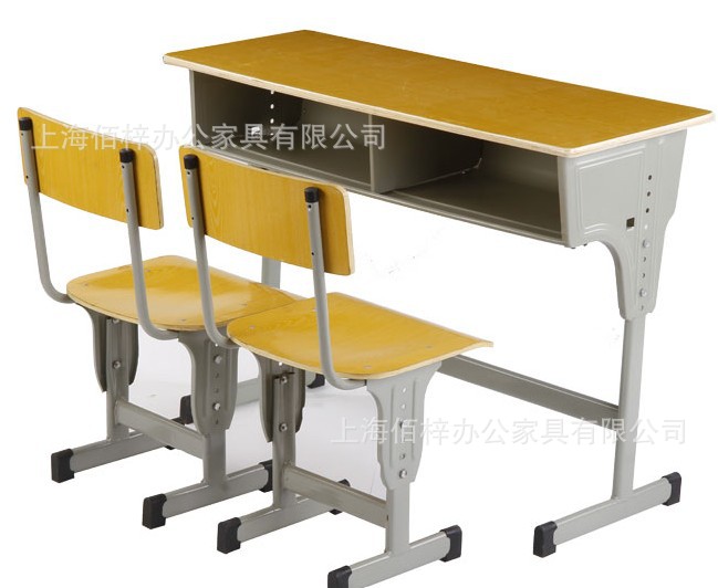 學校小學生課桌椅培訓機構雙人單人課桌椅幼兒園學校傢具BZ-7203工廠,批發,進口,代購