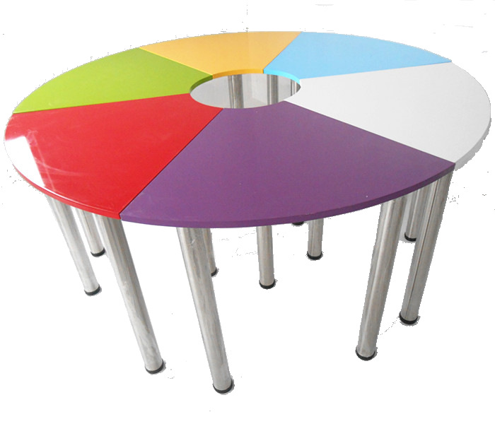 心理咨詢室團體活動設備團體活動桌多種顏色拼合桌可帶椅子批發・進口・工廠・代買・代購
