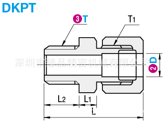供應銅管接頭 外螺紋連接件DKPT工廠,批發,進口,代購