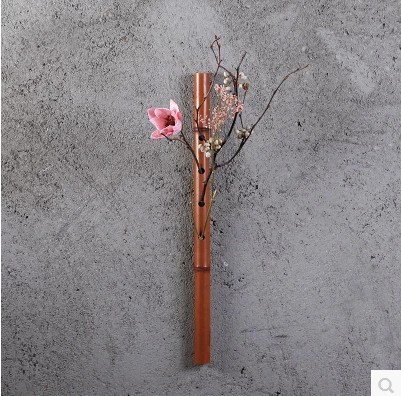 壁掛式 花器 掛件 花架 日式仿古竹笛花插 傢居創意裝飾批發・進口・工廠・代買・代購