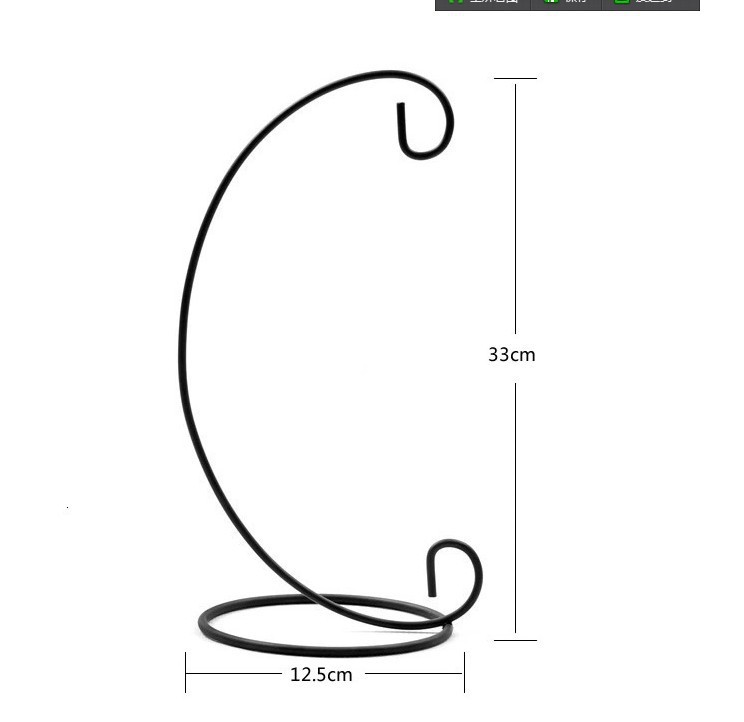 鐵線 微景33cm 吊瓶支架掛架 懸掛花架 懸掛鐵架掛鉤 diy工廠,批發,進口,代購