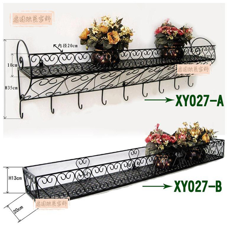 鐵藝壁掛花架 花盆架 多肉植物架 盆栽架 鐵藝架 景觀工程工廠,批發,進口,代購