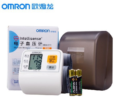 鐵保正品歐姆龍電子血壓計HEM-6111全自動腕式傢用測量血壓器批發・進口・工廠・代買・代購