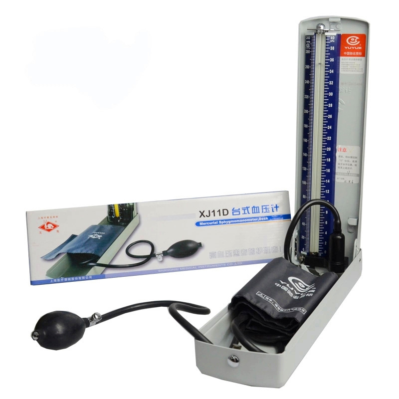 上海玉兔血壓計 臺式水銀醫用手動量血壓器高精準血壓機正品XJ11D工廠,批發,進口,代購