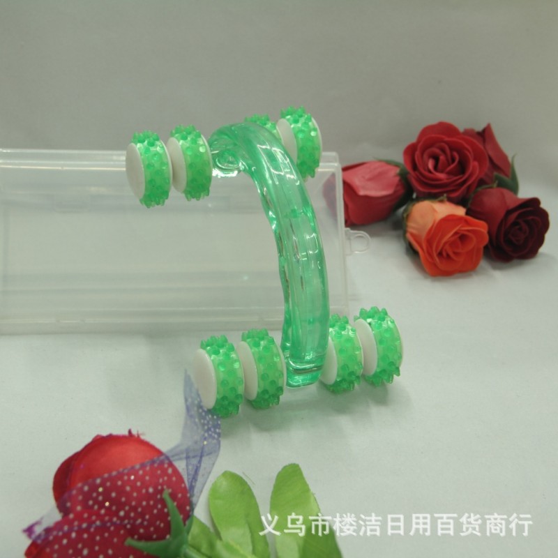 彩虹弓型手動八輪按摩器工廠,批發,進口,代購