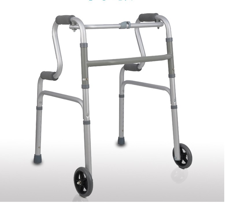 鋁合金加厚助步器老年人可折疊式助行器助力器可調節高度四角拐杖批發・進口・工廠・代買・代購