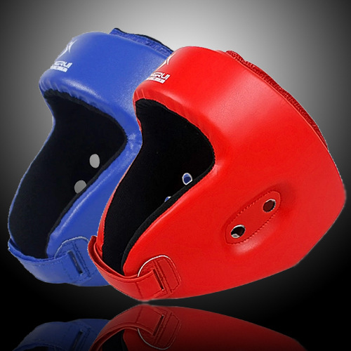 康瑞專業拳擊散打護頭 頭盔紅色藍色KS511一件代發工廠,批發,進口,代購
