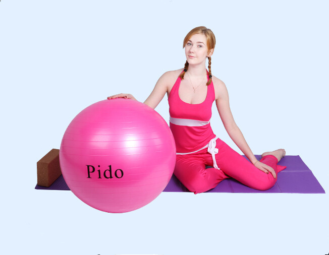 派度Pido安全加厚瑜伽球磨砂防爆PVC瑜珈球運動健身鍛煉塑形球批發・進口・工廠・代買・代購