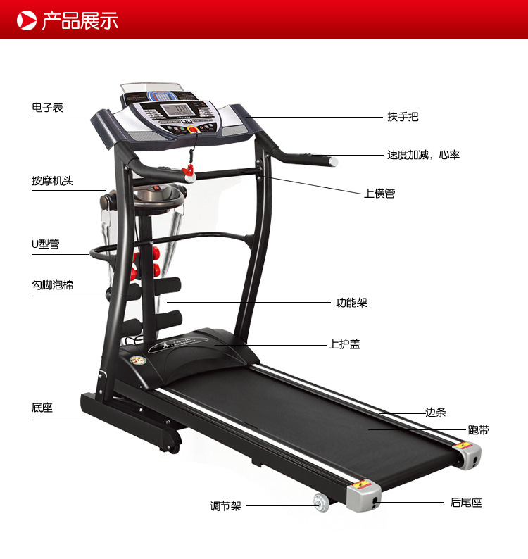 供應新款電動跑步機 運動跑步機  休閒 健身器材用品工廠,批發,進口,代購