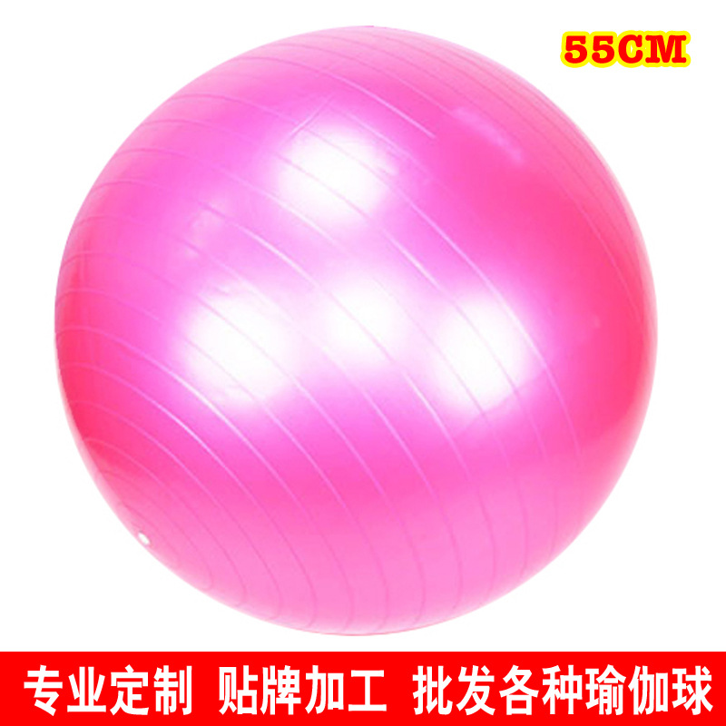 珠光瑜伽球直徑55cm健身球 批發定製貼標加工環保磨砂各種健身球批發・進口・工廠・代買・代購