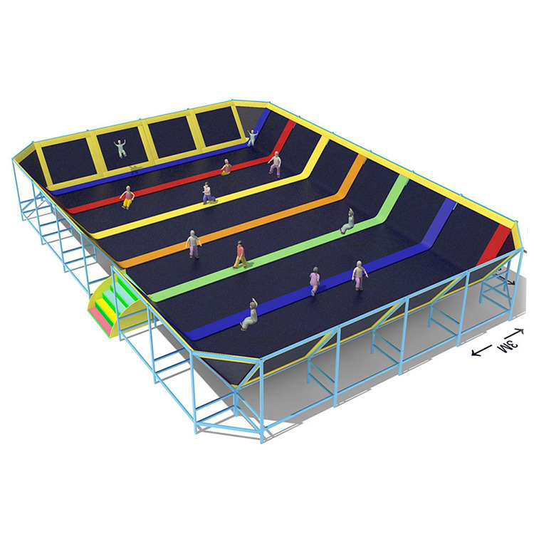 新型室內蹦蹦床 室內兒童遊樂設備大型蹦床 彈跳床 進口網麵批發・進口・工廠・代買・代購