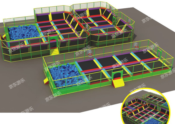 廠傢直銷 室內蹦床組合 大型遊樂設備 兒童蹦床廠傢 大型蹦床批發・進口・工廠・代買・代購