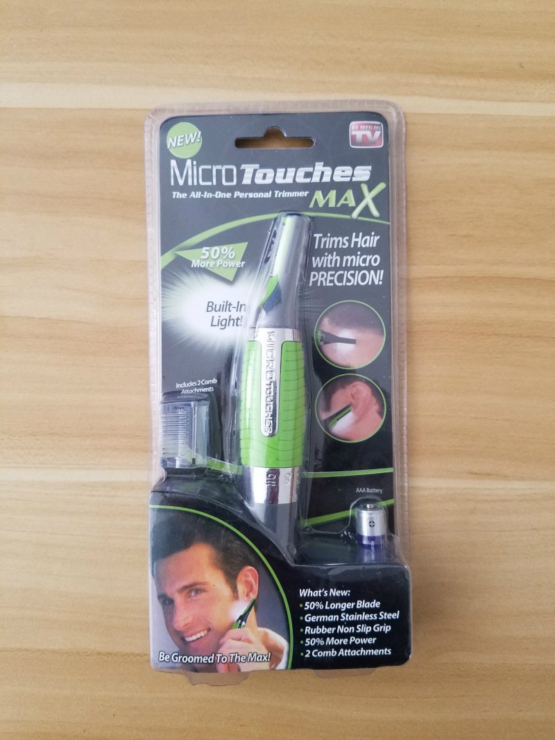 micro touch max男士剃毛器剃須刀綠色鼻毛器多功能剃毛器帶電池工廠,批發,進口,代購