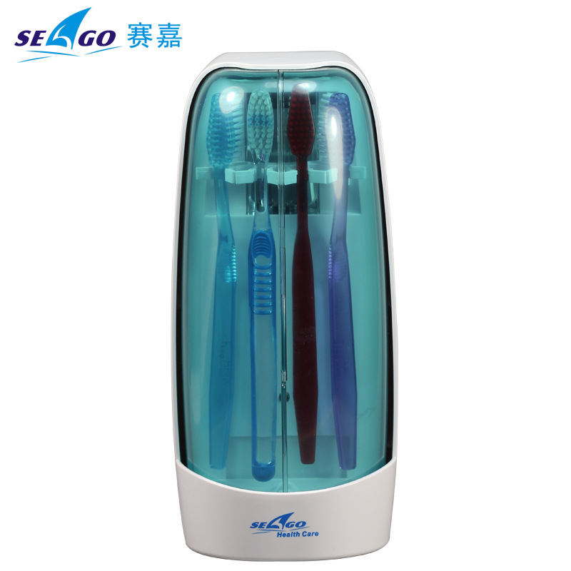 seago賽嘉 紫外線牙刷消毒器SG-129 雙開門傢庭裝帶烘乾吸盤工廠,批發,進口,代購