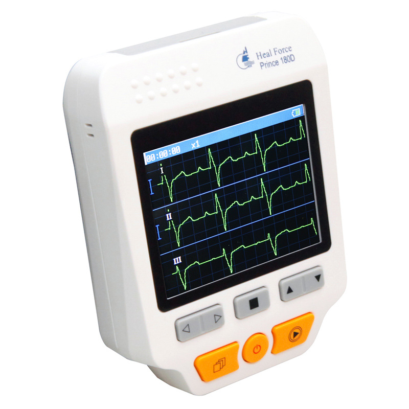 力康心電圖機心電圖機心電檢測機180D心電監護機30小時測心率ECG工廠,批發,進口,代購